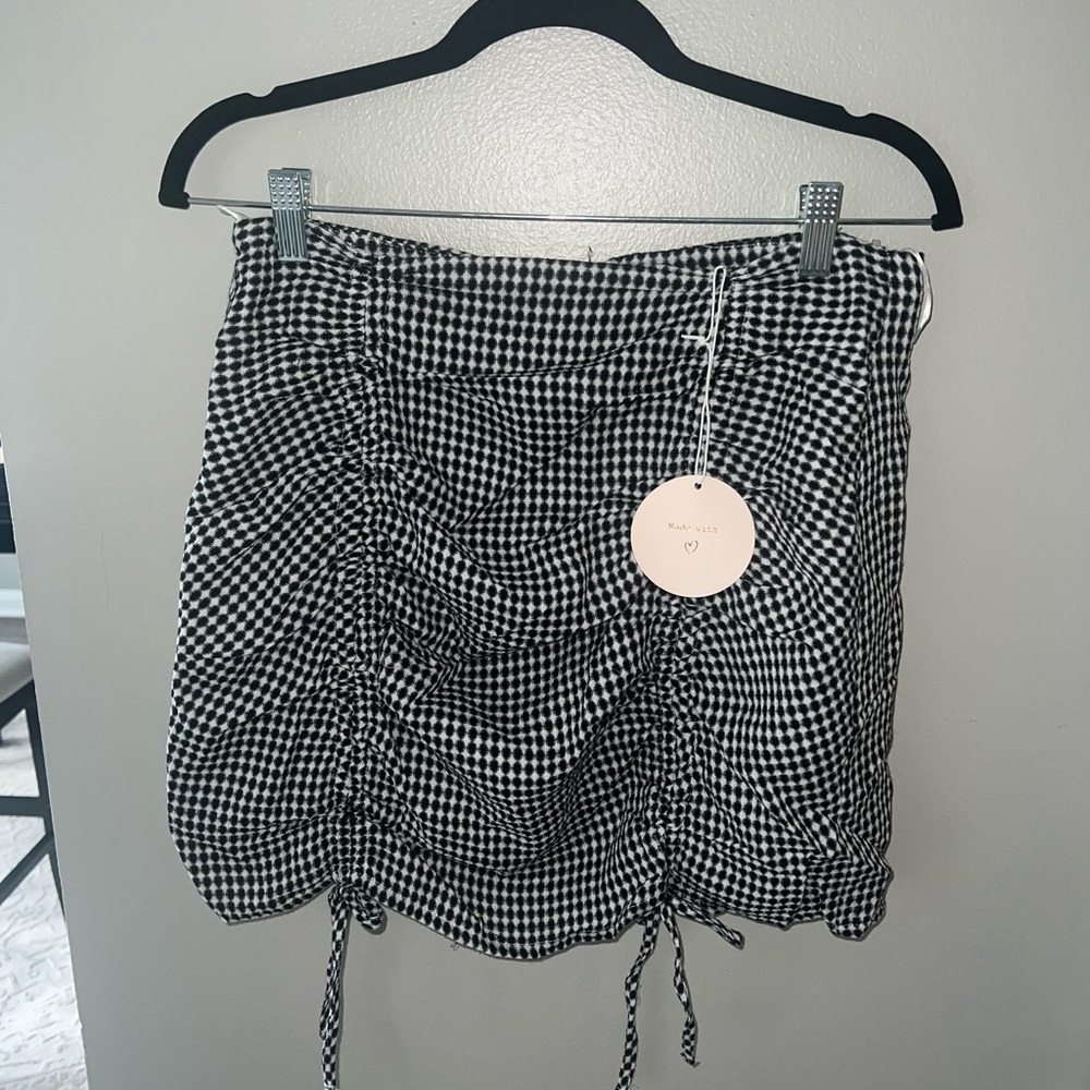 Wild Honey Checkered Gingham Skirt